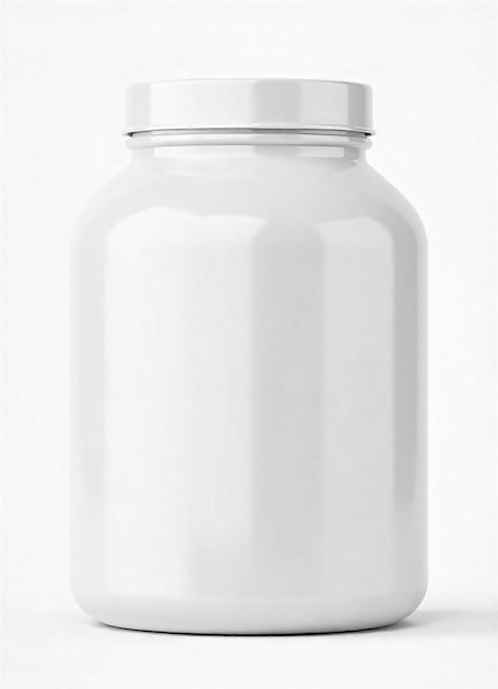 Blank White Supplement Bottle