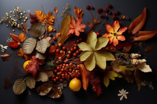 Blask jesieni i płótno kolorów natury