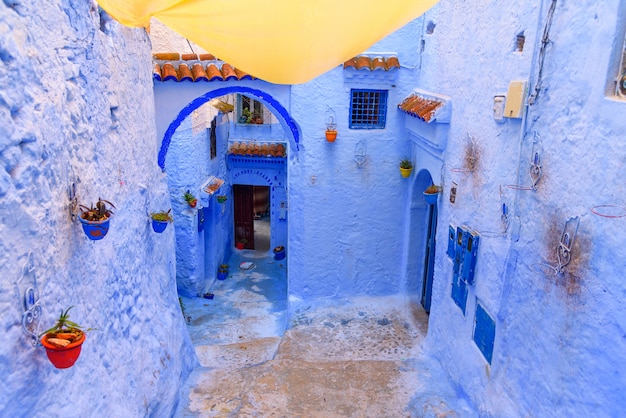 Błękitna wioska Chefchaouen w Maroko