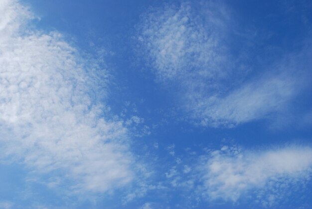 Błękitne niebo z chmurami