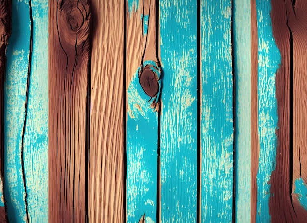 Błękitny i brązowy drewno tła drewniane deski tekstura