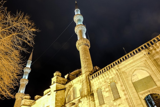 Błękitny Meczet Nocą Stambuł Turcja