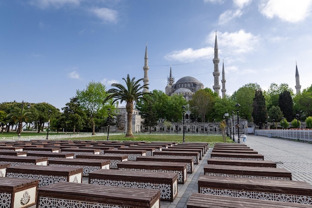 Błękitny Meczet Sultanahmet w Sultanahmet Stambuł Turcja