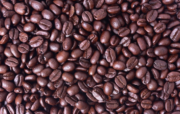bliska arabica ziaren kawy w tle.