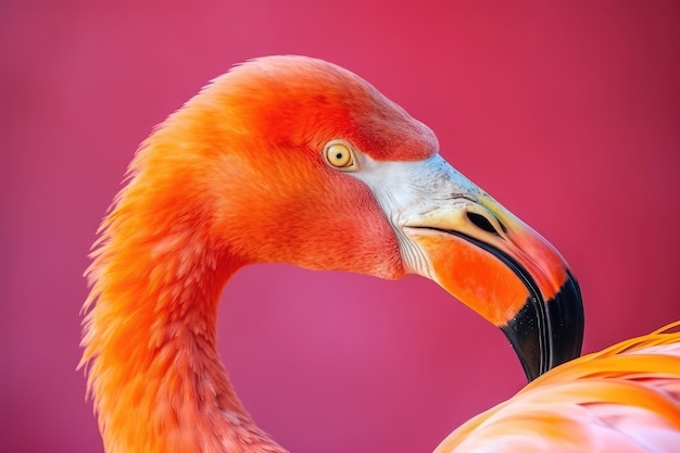 Bliska portret ptaka Czerwonak na pastelowym kolorowym tle Generative AI