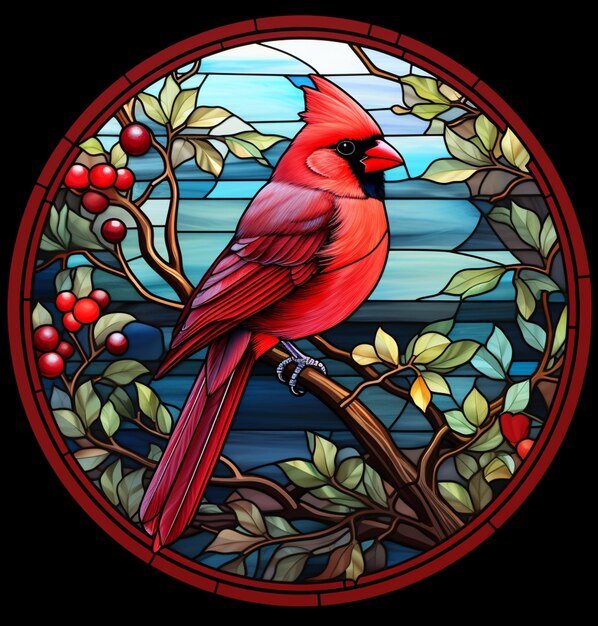 bliskie zdjęcie czerwonego ptaka siedzącego na gałęzi drzewa