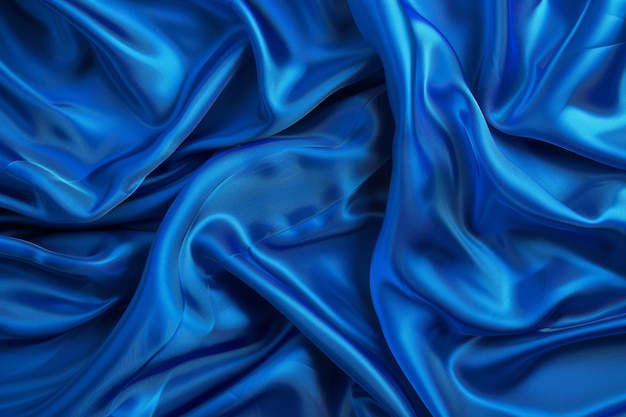 Bliskie zdjęcie niebieskiej tkaniny
