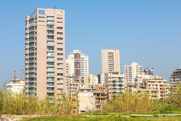 Bloki i budynki mieszkalne w Bejrucie Bejrut Liban