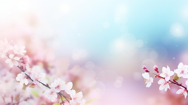 Blossoming Beauty Spring Nature Web Banner lub nagłówek