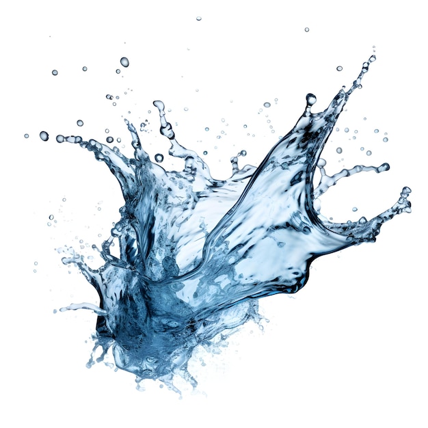 Zdjęcie blue water splash z innowacyjnymi technikami i materiałami organicznymi
