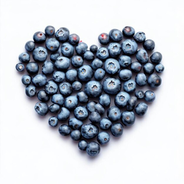 Blueberry Love A HeartShaped Delight Generatywna sztuczna inteligencja