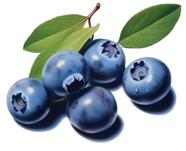 Blueberry wyizolowane na tle