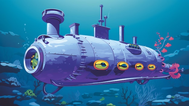 Zdjęcie blurple submarine odsłania psychedeliczny klasyk the beatlesów