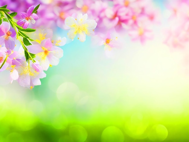 Zdjęcie blurred realistic spring background free image download