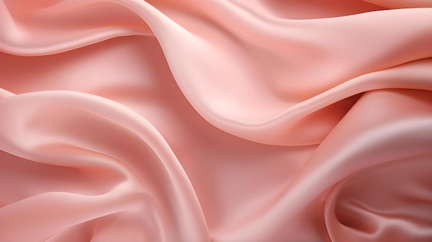 Blush jedwabna tkanina tekstura z pięknymi falami eleganckie tło dla luksusowego produktu