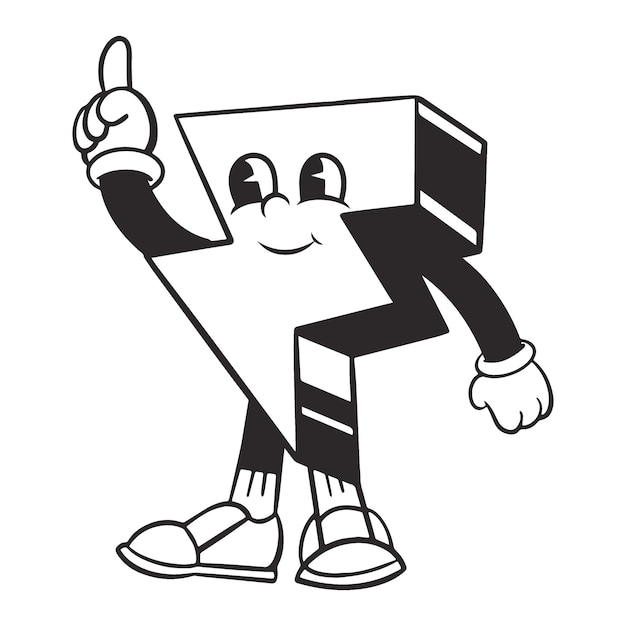 Błyskawica png retro ilustracja przezroczysty tło