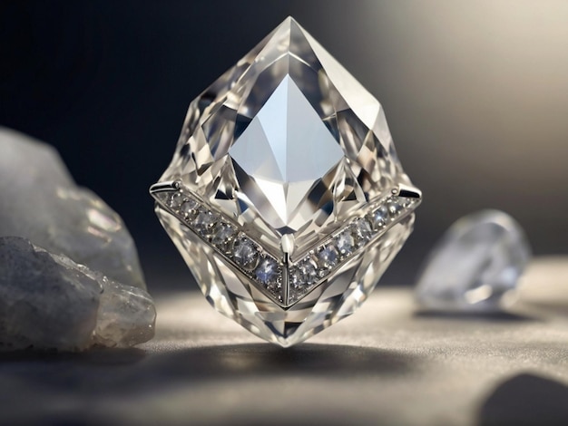 Zdjęcie błyszczące diamenty i biżuteria
