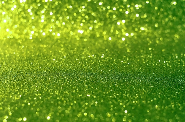 Zdjęcie błyszczący zielony brokat bokeh tło