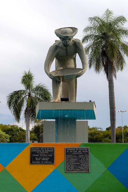 Boa Vista Rr Brazylia 10 Czerwca 2022 Pomnik Garimpeiro Na Placu Civic Center