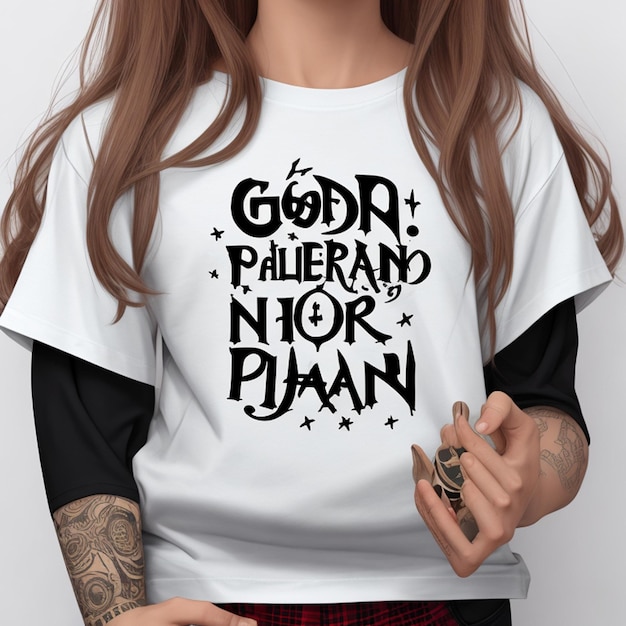 Bóg ma plan typografię projekt koszulki