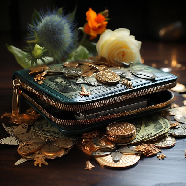 Zdjęcie bogaty portfel wonderland oszczędności zdjęcie