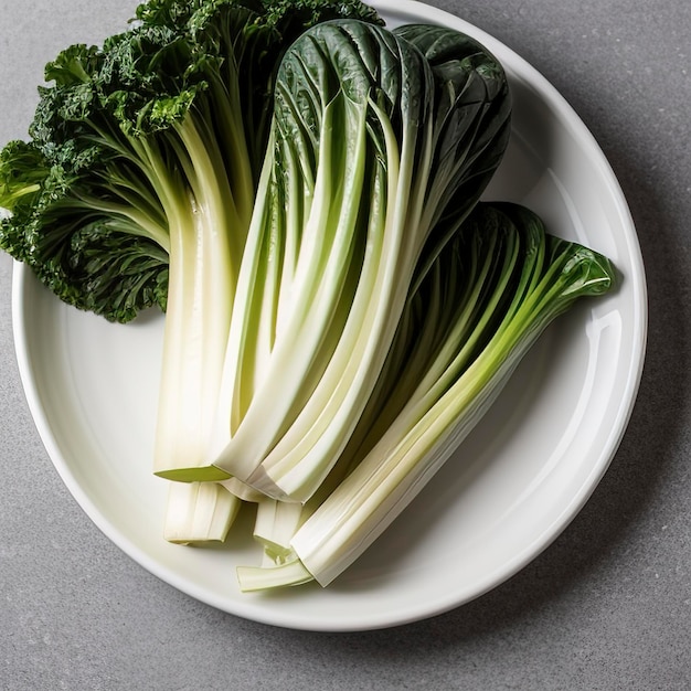 Bok choy białe tło