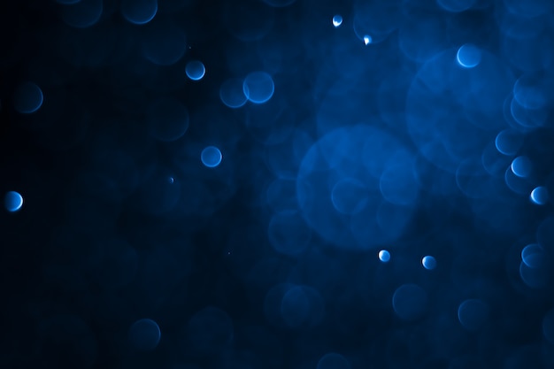 Zdjęcie bokeh abstrakcyjne tło z niebieskim kolorem