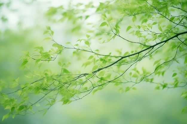 bokeh tło zielonych liści