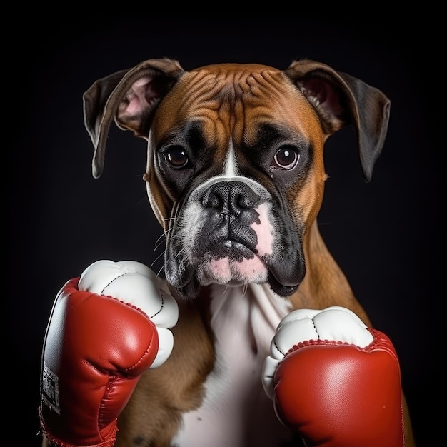 Zdjęcie bokserski pies zdjęcie filmowe tło