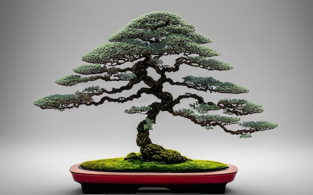 Bonsai w ceramicznym garnku