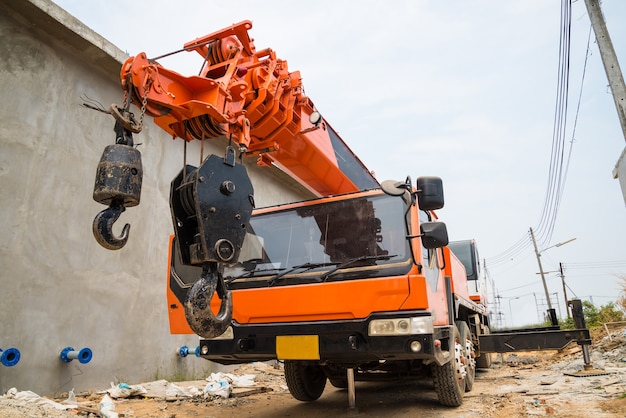 Zdjęcie boom truck, crane.