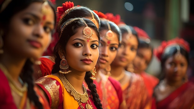 Boskie święto urzekających obchodów Durga Puja ze zdjęciami Puja