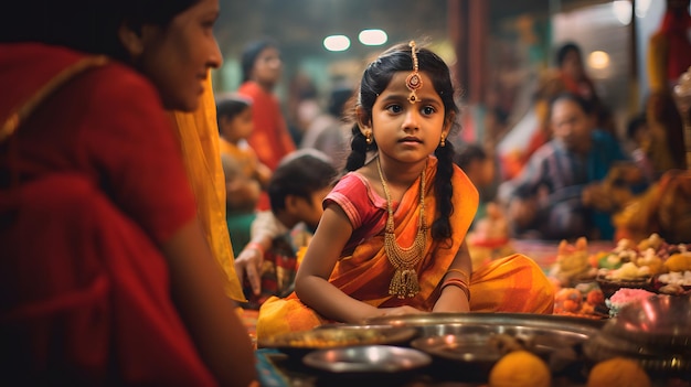 Boskie święto urzekających obchodów Durga Puja