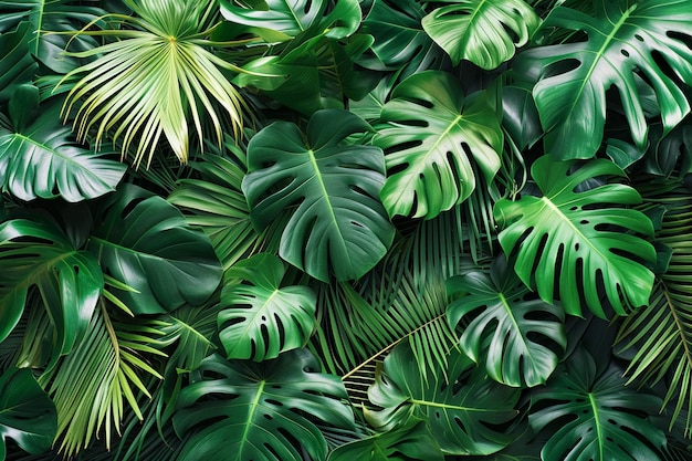 Botaniczne tło Bliss Zielone abstrakcyjne tło zdjęcie