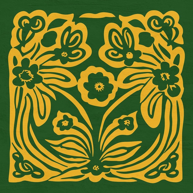 Botaniczne Wycięte Kwiaty Sztuka Nowoczesna Styl Matisse'a