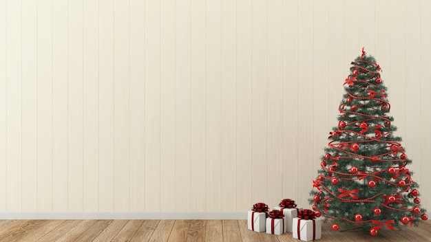 Boże Narodzenia izolują drewnianą wewnętrzną 3d szablonu choinki