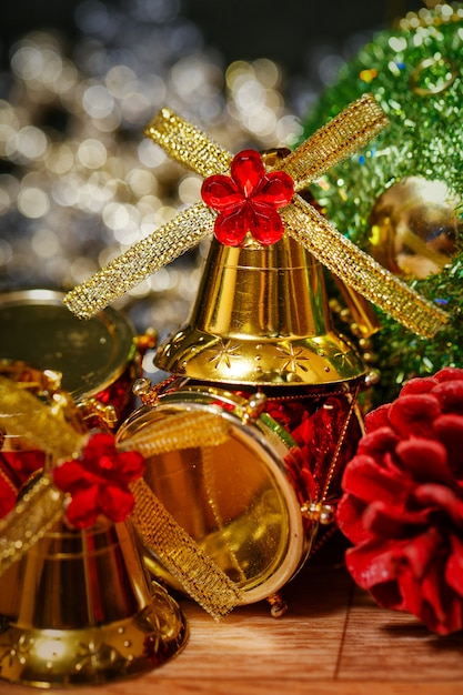 Boże Narodzenie dzwon w tle