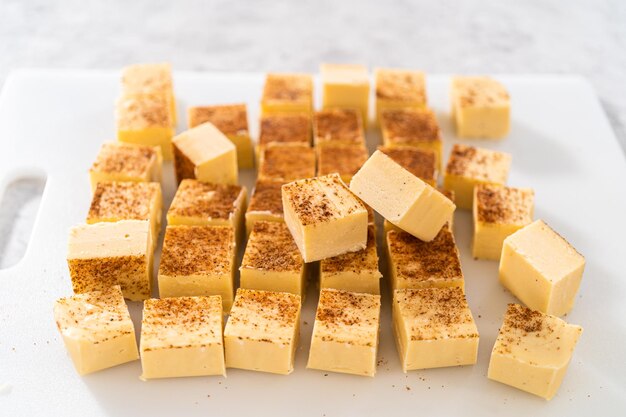 Boże Narodzenie eggnog fudge