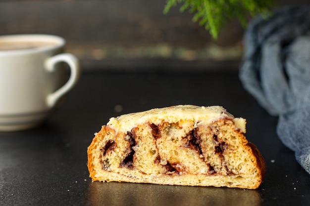 Boże Narodzenie Pieczone Ciasto Na Czarnym Stole