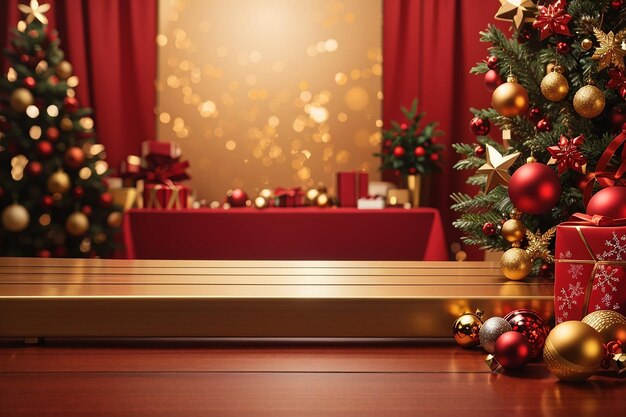 Boże Narodzenie zbliżenie pusty stół tło