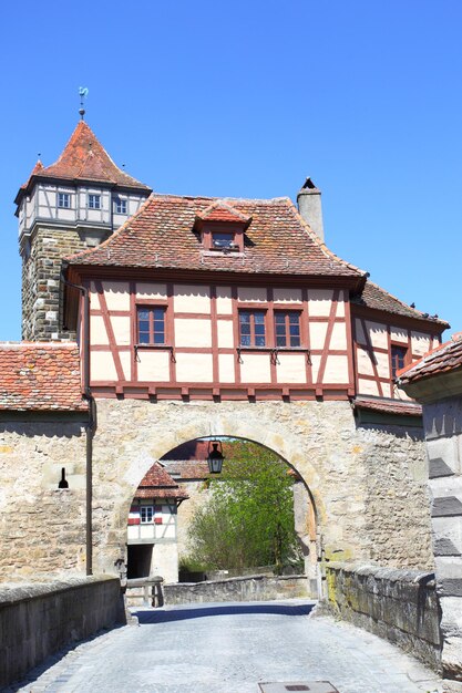 Brama miejska w Rothenburg ob der Tauber, Niemcy