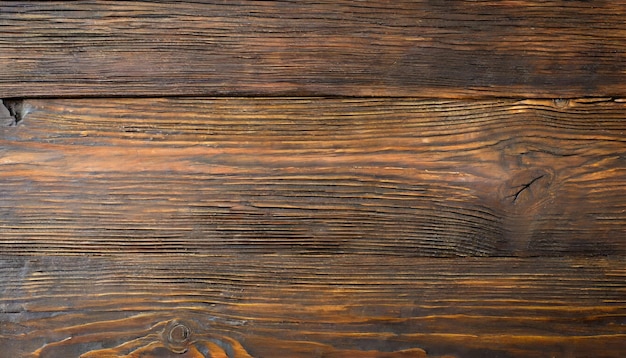 Brązowa drewniana deska Tekstura