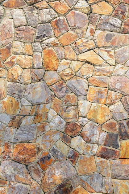 Brązowa kamienna ściana tekstura i tło