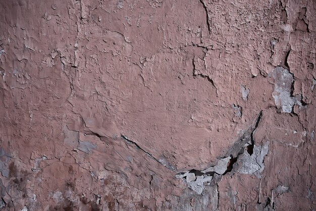 brązowa stiukowa ściana, pusta powierzchnia w stylu grunge w stylu vintage