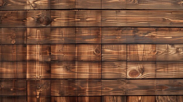 brązowa tekstura ścian drewnianych desek tło Generatywne Ai