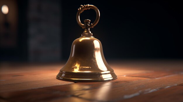 Zdjęcie brązowy dzwonek z niewielkim niskim kątem ai generative