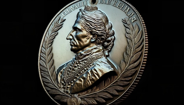 Brązowy medal z twarzą