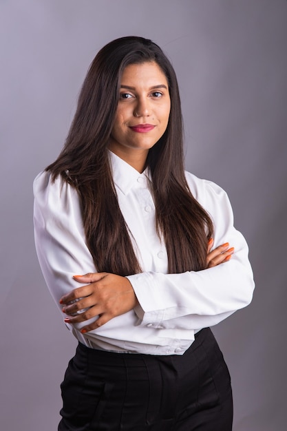 Brazylijska kobieta Bizneswoman przedsiębiorca pionowy portret
