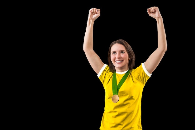 Brazylijska lekkoatletka, zdobywająca złoty medal