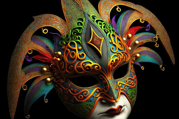 Brazylijski festiwal halloween przebranie karnawałowa maska